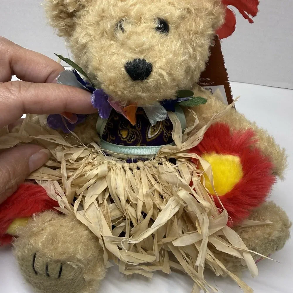 Vintage Hawaiian Collectibles Barefoot AUANA HULA GIRL Collectible Stuffed Bear